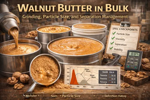 Walnut Butter in Bulk: Grinding, Particle Size, and Separation Management - Walnut Industrial Applications — Atlas Global Trading Co.