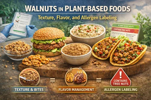 Walnuts in Plant-Based Foods: Texture, Flavor, and Allergen Labeling - Walnut Industrial Applications — Atlas Global Trading Co.